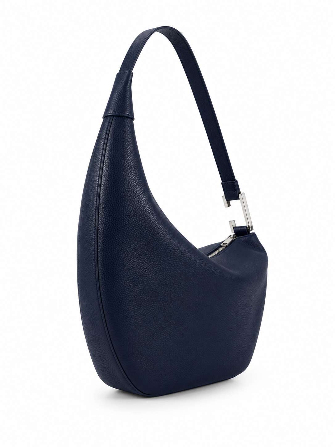 Bolsa Oráculo | Média | Azul Marinho e Metal Prata