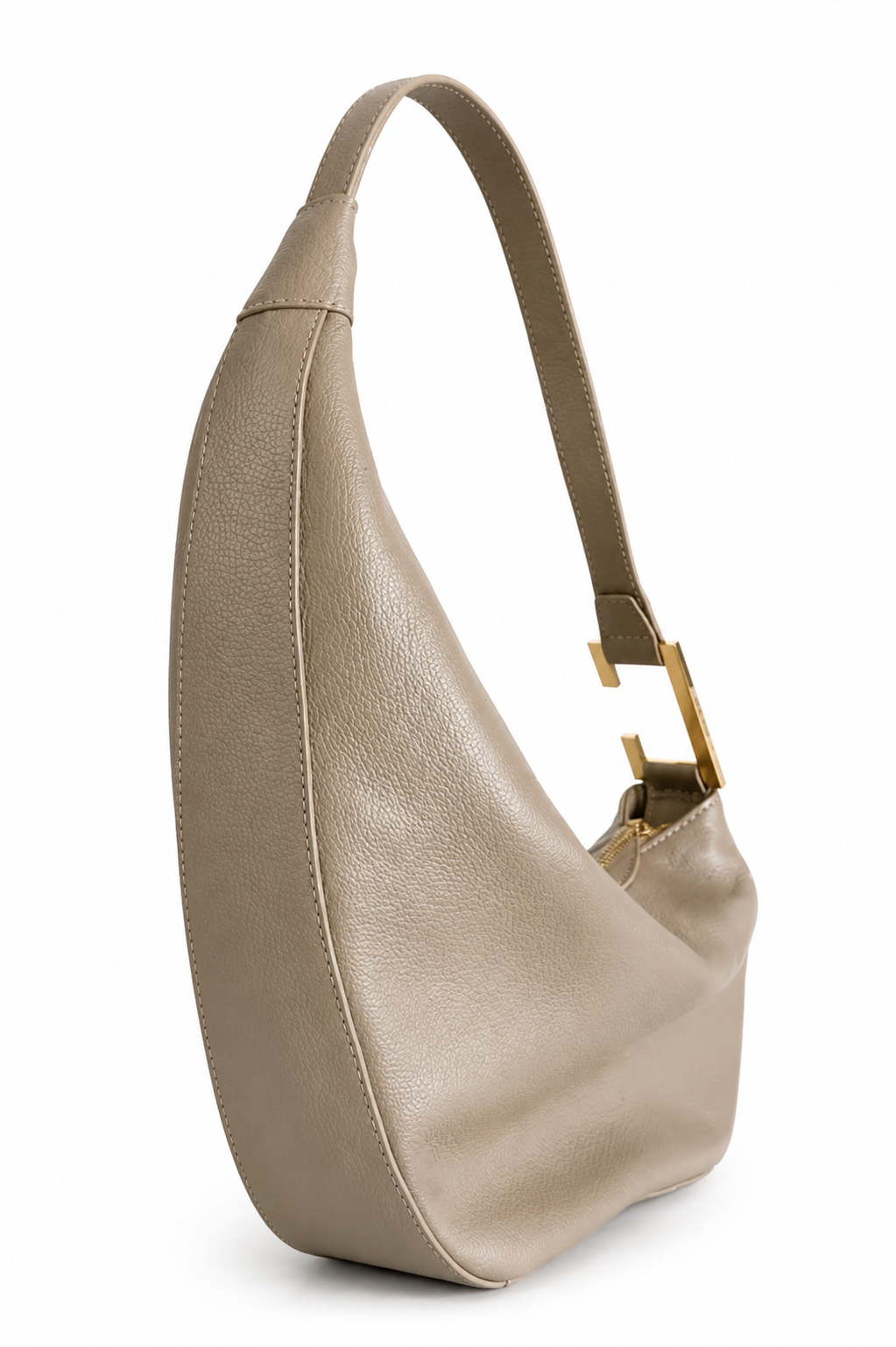 Bolsa Oráculo | Média | Khaki e Metal Ouro