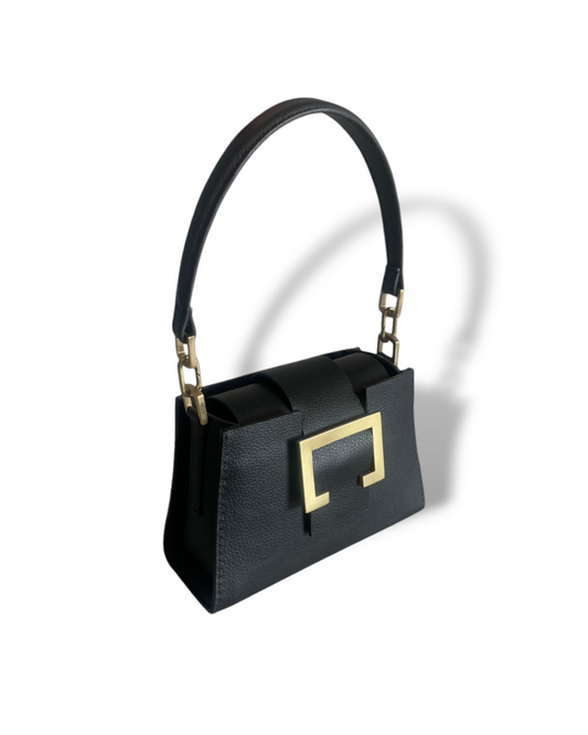 Bolsa Phí preta com dourada - Sob demanda